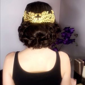 Vintage Gold Leaves Headpiece